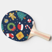 Jolly Jumble Holiday Ping Pong Paddle Tischtennis Schläger (Seitenansicht)