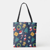 Jolly Jumble Holiday Tote Bag Tasche (Rückseite)