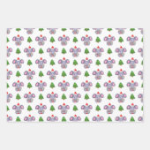 Jolly Jumbos Elephant Weihnachten Geschenkpapier Set (Vorderseite 3)