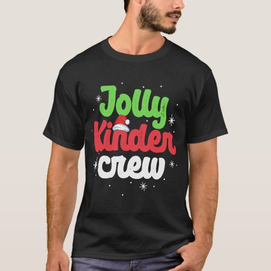 Jolly Kinder Crew Kindergarten Lehrer Matching Ch T-Shirt (Vorderseite)