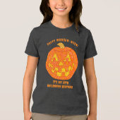 Jolly Kürbislaterne Niedlich Kids Halloween Geburt Tri-Blend Shirt (Vorderseite)