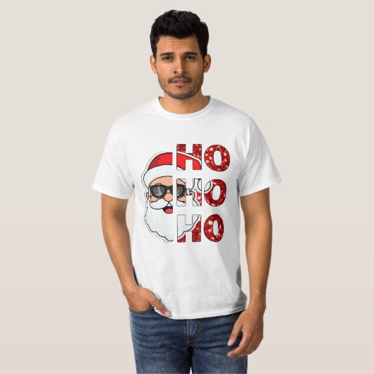 Jolly lächelt: Santa's Ho Ho Ho Magic! T-Shirt (Vorne ganz)