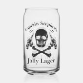 Jolly Lager Boat Captain Custom Beer Pirate Thema Dosenglas (Vorderseite)