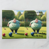 Jolly Lawn Bowler Man, Big Birthday Card Karte (Innenseite)