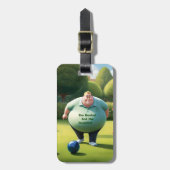 Jolly Lawn Bowler Man, Gepäckanhänger (Vorderseite vertikal)