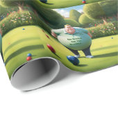 Jolly Lawn Bowler Man, Geschenkpapier (Rolleneckpunkt)