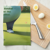 Jolly Lawn Bowler Man, Geschirrtuch (Viertel Falte)