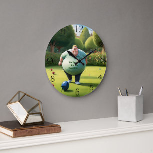 Jolly Lawn Bowler Man, Große Wanduhr