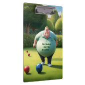 Jolly Lawn Bowler Man, Klemmbrett (Rechts)