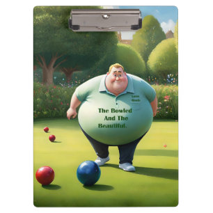 Jolly Lawn Bowler Man, Klemmbrett