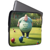 Jolly Lawn Bowler Man, Laptopschutzhülle (Vorne Rechts)