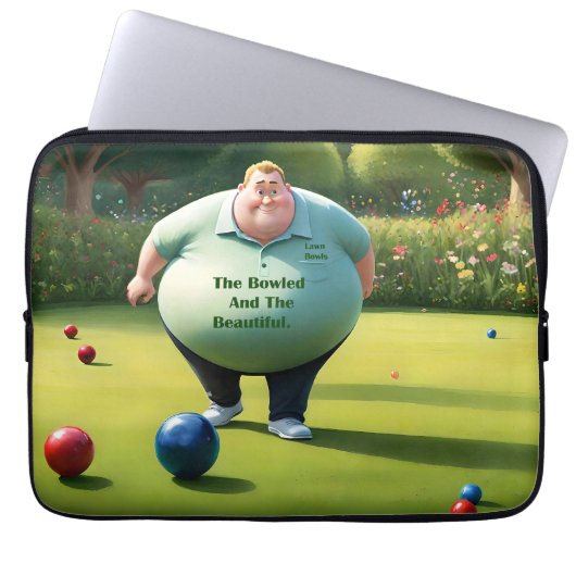 Jolly Lawn Bowler Man, Laptopschutzhülle (Vorderseite)