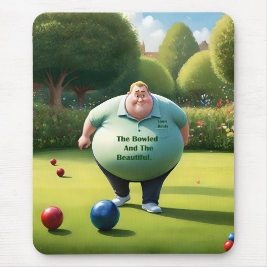 Jolly Lawn Bowler Man, Mousepad (Vorne)