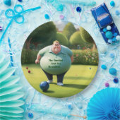 Jolly Lawn Bowler Man, Pappteller (Party)