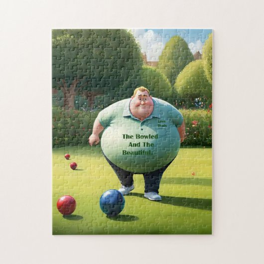 Jolly Lawn Bowler Man, Puzzle (Vertikal)