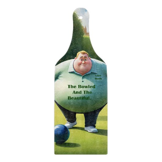 Jolly Lawn Bowler Man, Schneidebrett (Vorderseite)