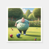 Jolly Lawn Bowler Man, Serviette (Vorderseite)