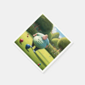 Jolly Lawn Bowler Man, Serviette (Ecke)