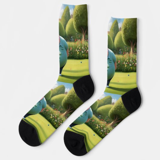 Jolly Lawn Bowler Man, Socken (Linkes Detail)