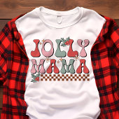 Jolly Mama Retro Christmas Tri-Blend Shirt