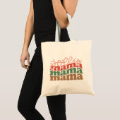 Jolly Mama Retro Groovy Weihnachtsferien Tragetasche (Vorderseite (Produkt))
