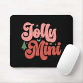 Jolly Mini Retro Groovy Christmas Holidays Toddler Mousepad (Mit Mouse)