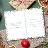 Jolly Modern Aquamarin Family Foto Weihnachten