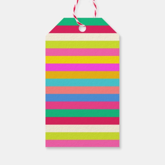 jolly Modern kühl Personalisierter Regenbogen Geschenkanhänger (Rückseite)