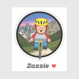 Jolly Mountain Biker Aufkleber