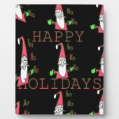 Jolly Mouse Santa: Eine lustige Urlaubserscheinung Fotoplatte (Vorderseite)