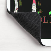 Jolly Mouse Santa: Eine lustige Urlaubserscheinung Mousepad (Ecke)