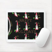 Jolly Mouse Santa: Eine lustige Urlaubserscheinung Mousepad (Mit Mouse)