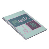 Jolly-Musikkarte Notizblock (Rechte Seite)