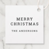 Jolly Niedlich Santa Claus | Ho Ho Ho Weihnachts-P Geschenkanhänger (Rückseite)