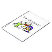 Jolly Niedlich Snowmen und Pinguine Weihnachten Notizblock (Linke Seite)