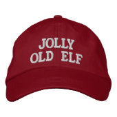 Jolly Old Elf Embroidery Cap Bestickte Kappe (Vorderseite)