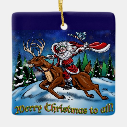 Jolly Old Elf Ornament by Tracy Lesch (Vorderseite)