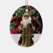 Jolly old fashioned Santa Keramik Ornament (Rechts)