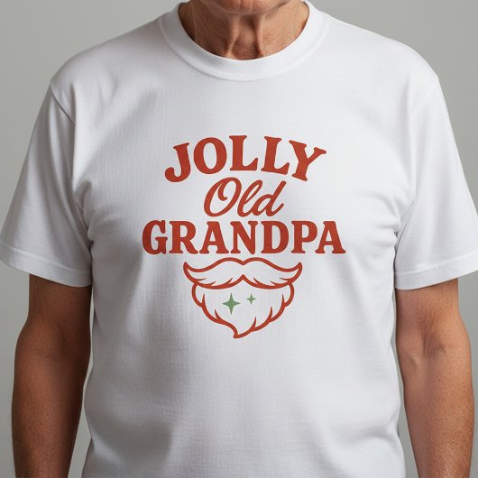 Jolly Old Grandpa | Funny Holiday Grandpa Tee