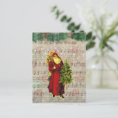 Jolly Old Saint Nicholas Christmas Eve Santa Claus Postkarte (Stehend Vorderseite)