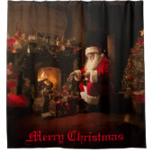 Jolly Old Saint Nick Duschvorhang (Vorderseite)