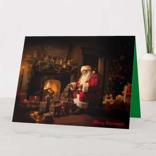 Jolly Old Saint Nick Karte (Vorderseite)