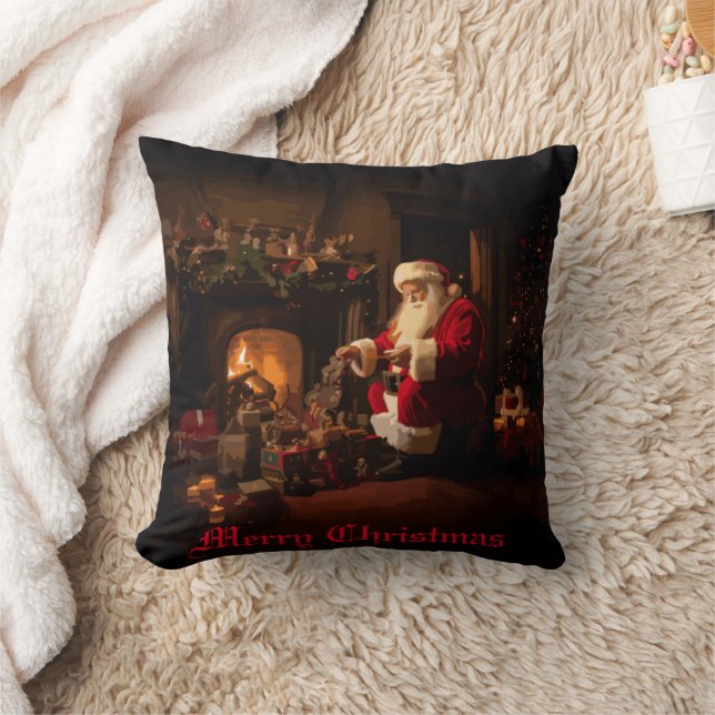 Jolly Old Saint Nick Kissen (Decke)