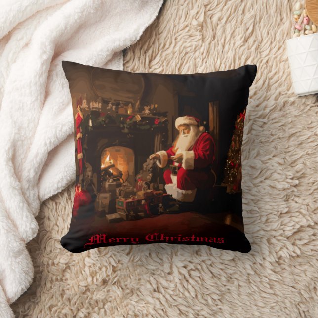 Jolly Old Saint Nick Kissen (Decke)