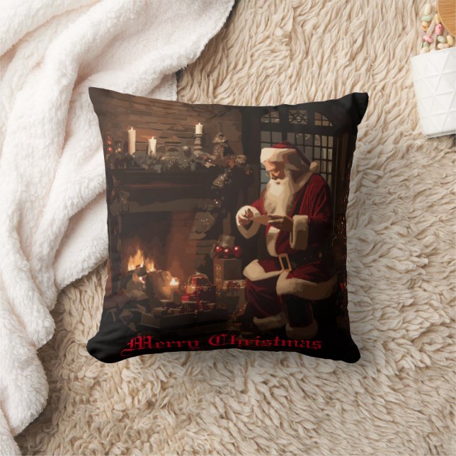 Jolly Old Saint Nick Kissen (Decke)