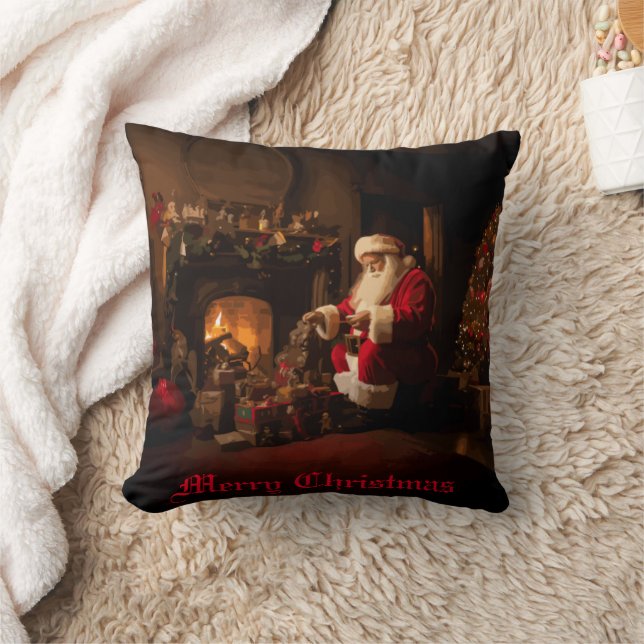 Jolly Old Saint Nick Kissen (Decke)