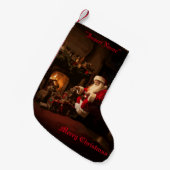 Jolly Old Saint Nick Kleiner Weihnachtsstrumpf (Vorderansicht (hängend))