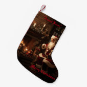 Jolly Old Saint Nick Kleiner Weihnachtsstrumpf (Vorderansicht (hängend))