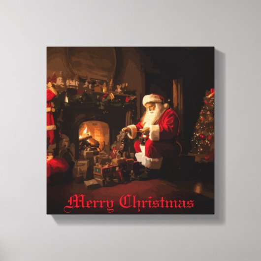 Jolly Old Saint Nick Leinwanddruck (Vorderseite)