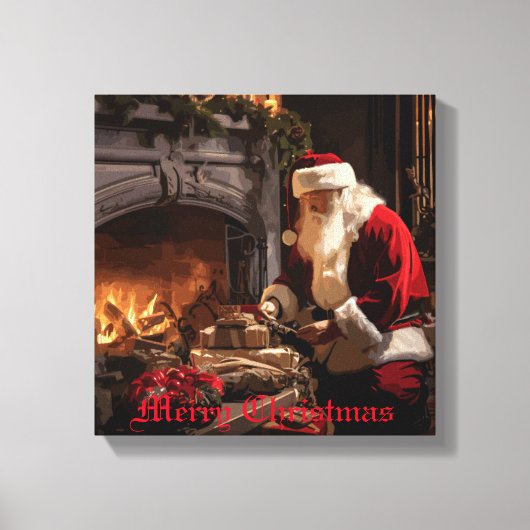 Jolly Old Saint Nick Leinwanddruck (Vorderseite)